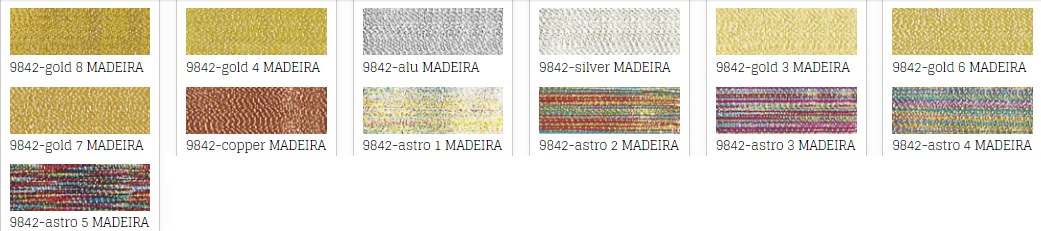 Madeira broderitråd no40 Metallic 200m