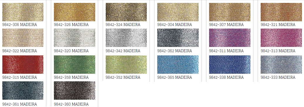 Madeira broderitråd no40 Metallic 200m - 3