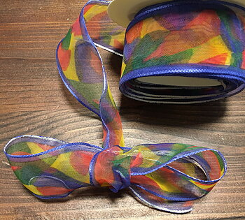 Multi Organza Band med ståltråd