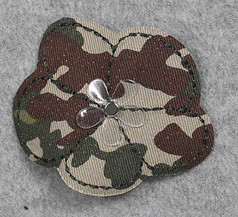 Camoflage Blomma Patch