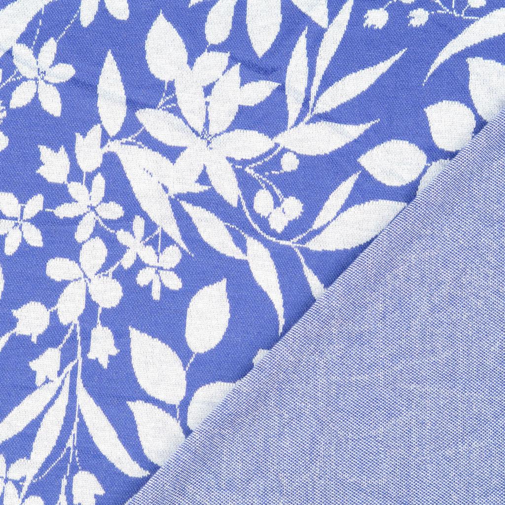 Jacquard Trikå Blå