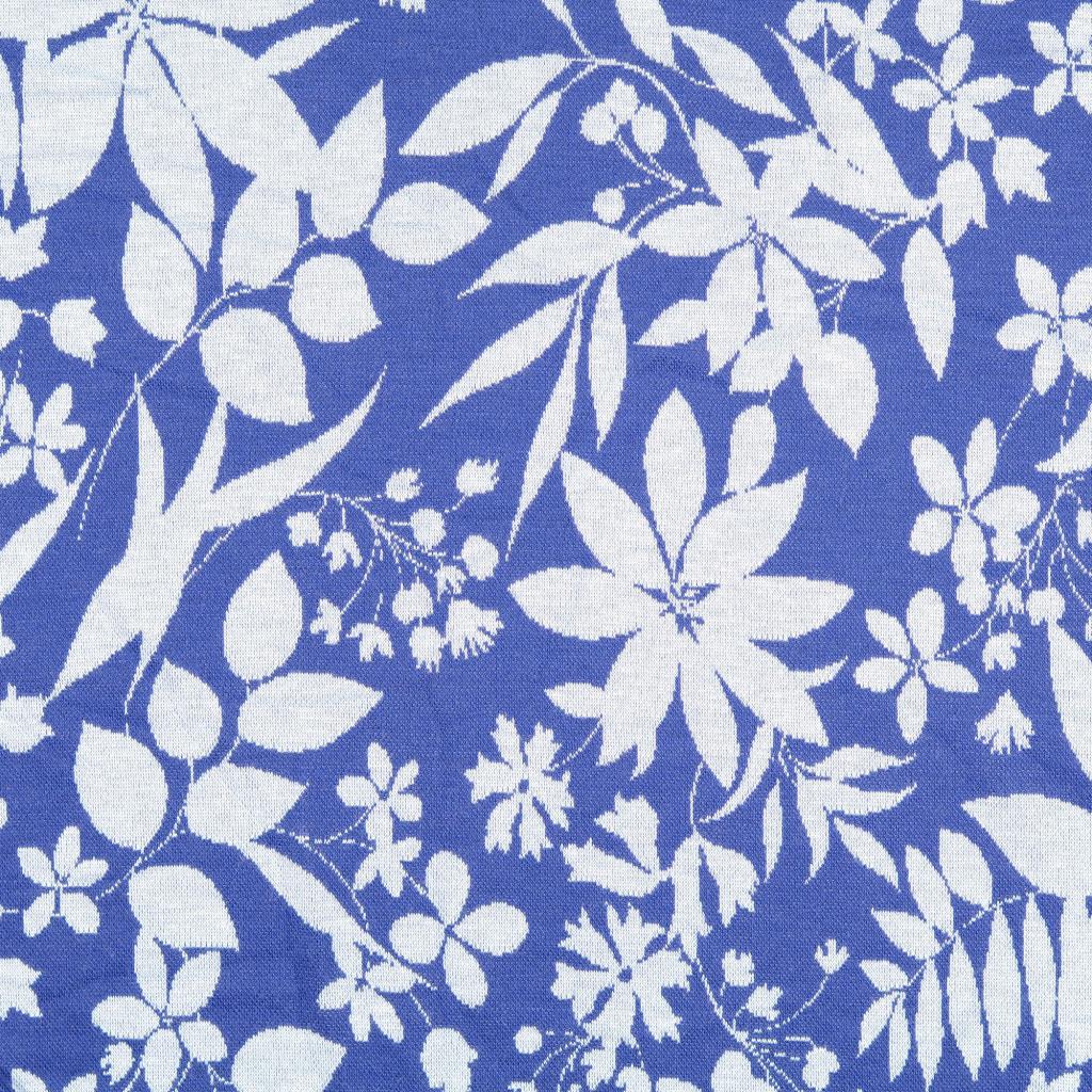 Jacquard Trikå Blå - 3