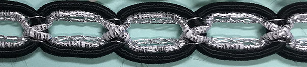 Dekorband Svart & Silver 11