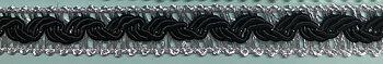 Dekorband Svart & Silver 11