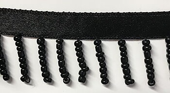 Pärlfrans Svart 25