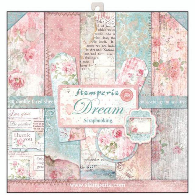  Stamperia Paper Pad 12"x12" Dream