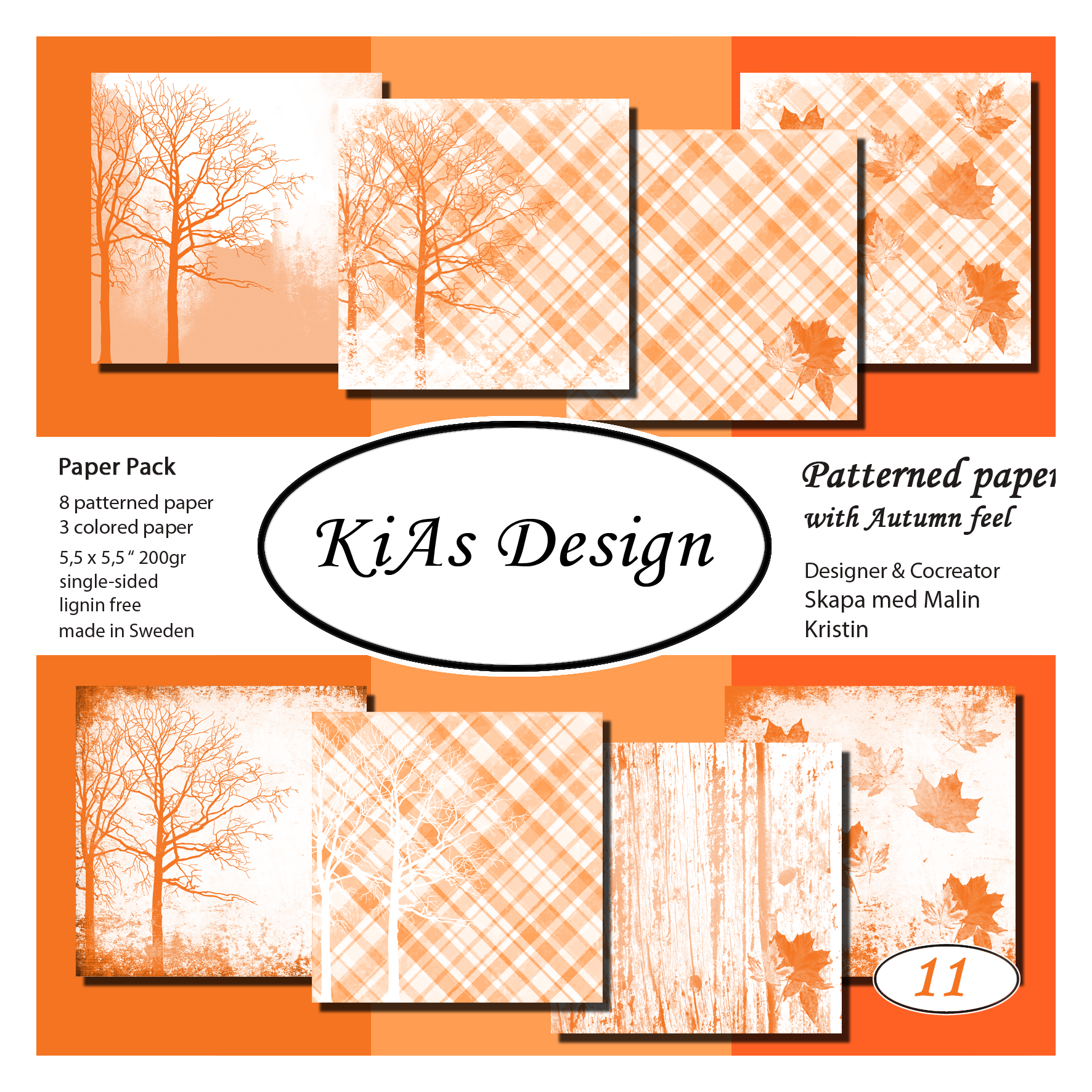 PP KD -Patterned paper with Autumn feel