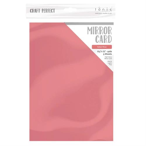 Tonic Studios Craft Perfect Mirror Card A4 - Italian Rose