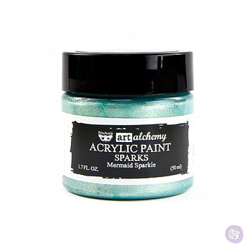 Prima Finnabair Art Alchemy Acrylic Paint 50ml - Sparks Mermaid Sparkle