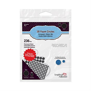 3L 3D Foam -Circles Black Mix 236 st