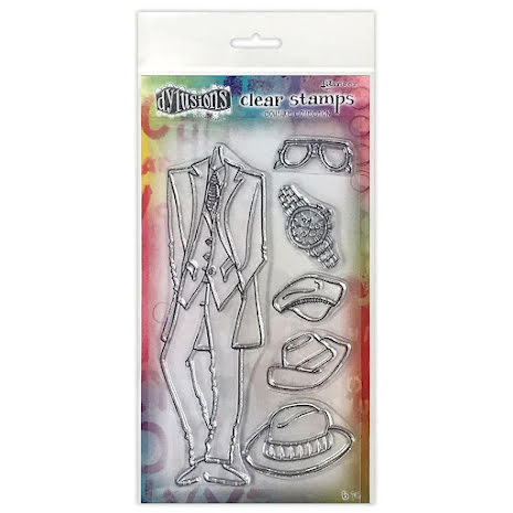 Dylusions Couture Stamp Set - A Day At The Races