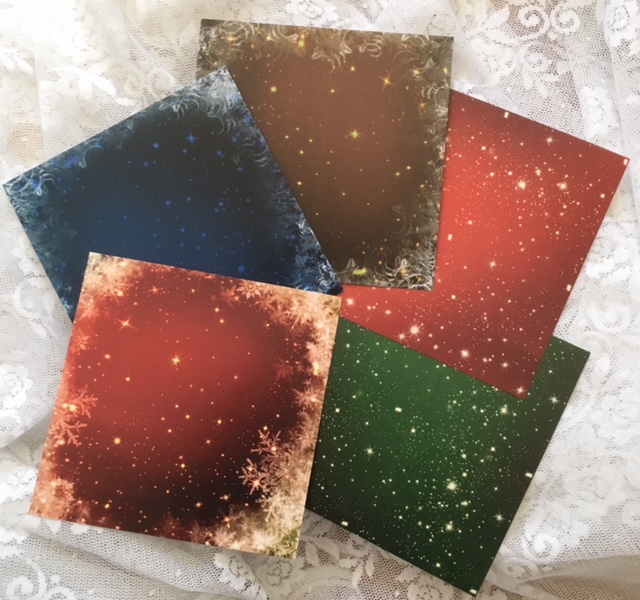 017  KD PP  Colored pattern paper with Star sky