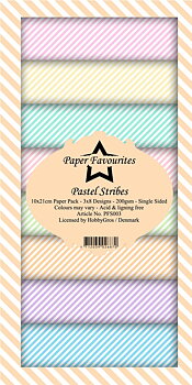 Paper Favourites Slim Card  -Pastel Stribes