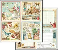 Stamperia  SBB557 -Garden cards