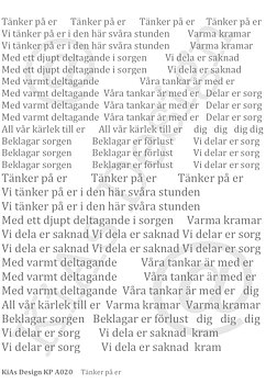 KD KP A020 -Tänker på er 