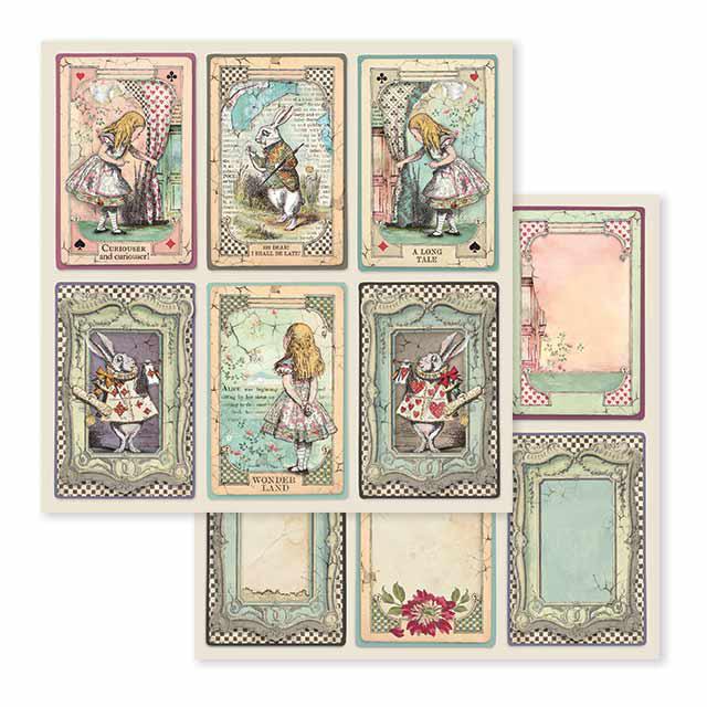 Stamperia SBB584 Alice cards