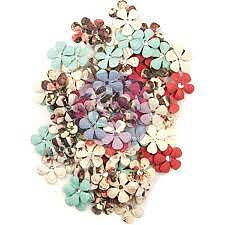 Prima Midnight Garden Mulberry Paper Flowers 120 -Twilight