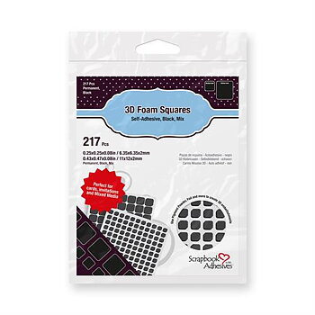 3L 3D Foam Squares -Black Mix