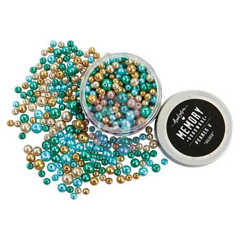 Prima Memory Hardware Glass Pearls 5 - Gilded