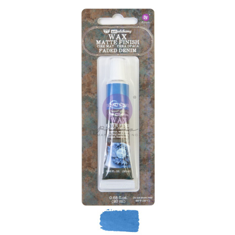 Prima Finnabair Matte Wax Paste  -Faded Denim (tub)