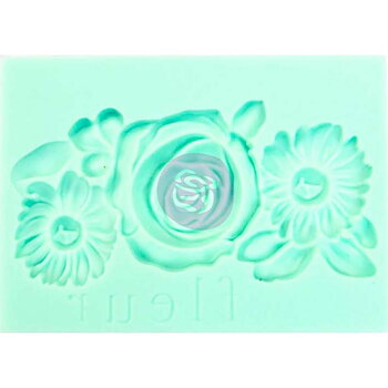 Prima Decor Mould 2.25X3.5 - Art Decor moulds- fleur 1