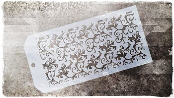 Stencil Ö med mindre swirlar