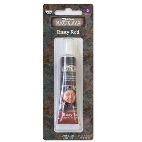 Prima Finnabair Matte Wax Paste  -Rusty Red (burk)
