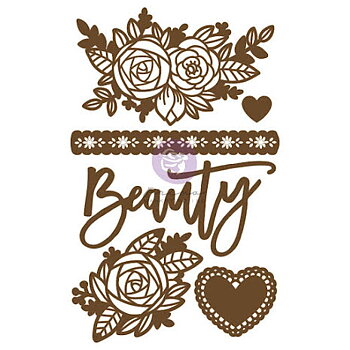 Prima Laser Cut Chipboard 6/Pkg - Beauty Arises
