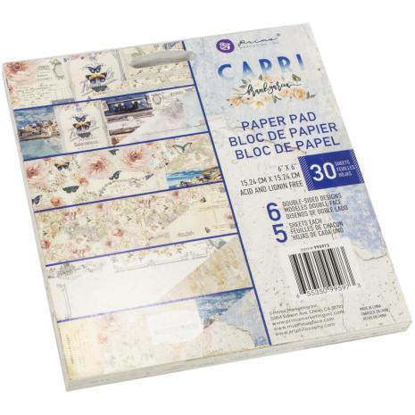 Prima Double-Sided Paper Pad 6X6 30/Pkg - Capri