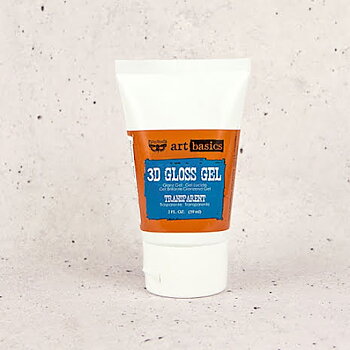Prima Finnabair Art Basics 3D Gloss Gel Tube 59ml- Transparent