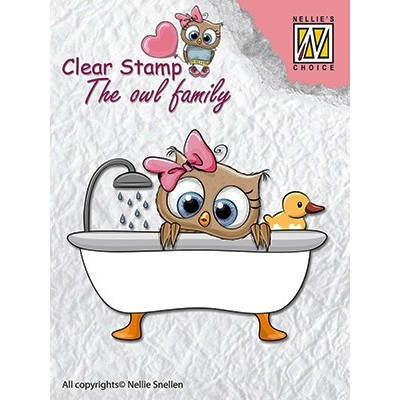 NS CLEAR STAMP -THE OWL FAMILY