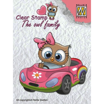 NS CLEAR STAMP -THE OWL FAMILY