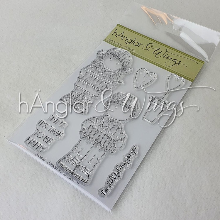 HW  Clear Stamps Hjärtan i Låda 