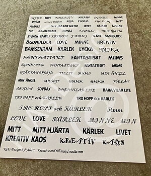 KD KP A010 -Kreativa ord till mixed media mm