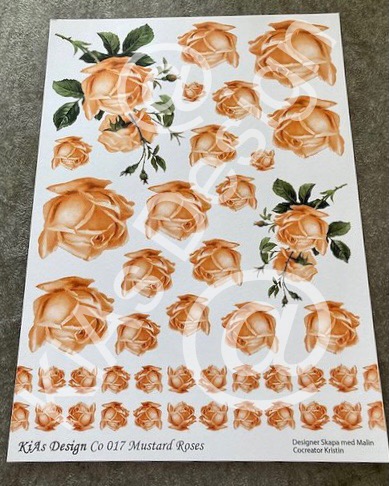 KiAs Design C0 017 Mustard Roses