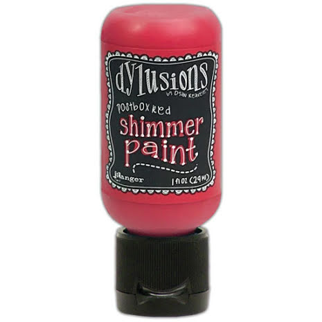 Dylusions Shimmer Paint 29ml -Postbox Red