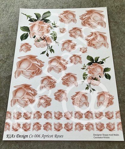 KiAs Design C0 006 Apricot Roses