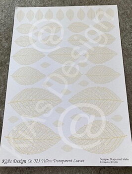 KiAs Design C0 025 Yellow Transparent Leaves