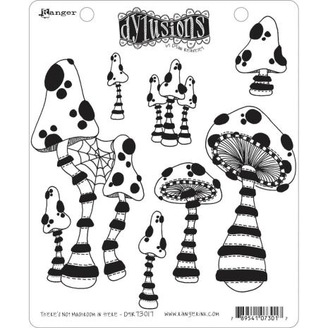 Dylusions Cling Stamps 8.5X7 - There´s Not Mushroom in Here!