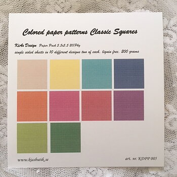 PP KD -Colored paper patterns Classic Squares 