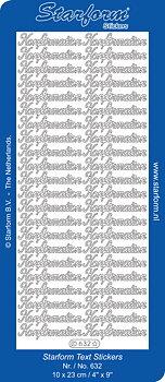  STARFORM STICKERS -Silver Konfirmation