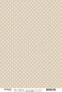 Reprint A4 RBC093 Beige Stjärnor
