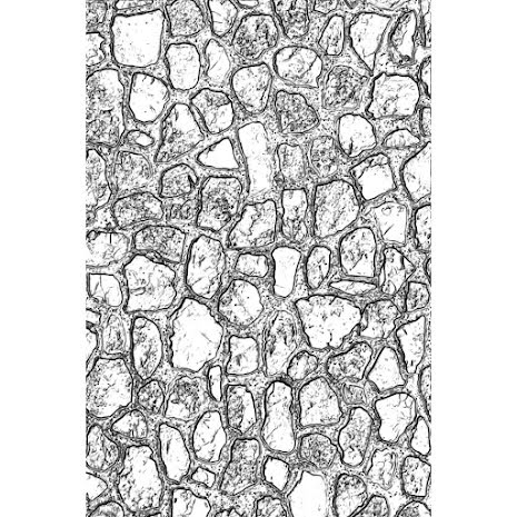 Tim Holtz Sizzix 3-D Texture Fades Embossing Folder - Cobblestone #2