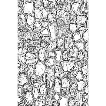 Tim Holtz Sizzix 3-D Texture Fades Embossing Folder - Cobblestone #2