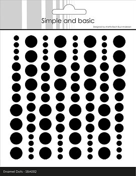 Simple and Basic Enamel Dots -Jet Black