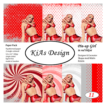 PP KD -Pin-Up Girl in red bikini