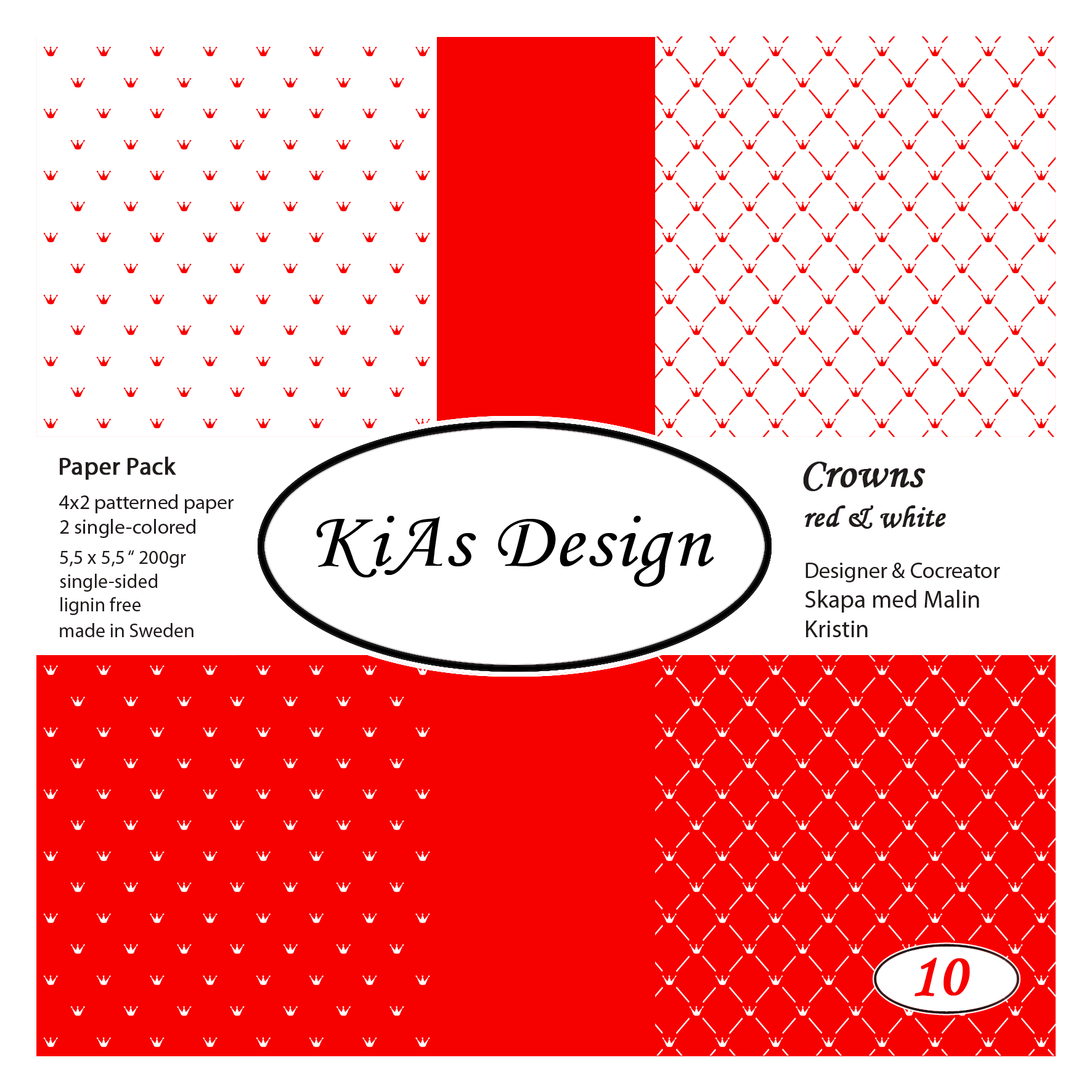 PP KD -Crowns red & white
