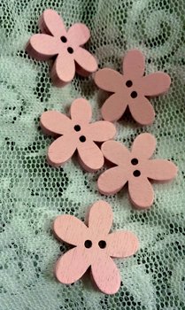 KB Trä Blommor Rosa