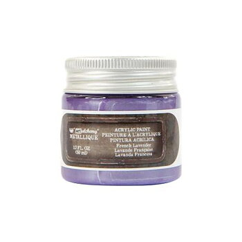Prima Finnabair Art Alchemy Acrylic Paint 50ml - Metallique French Lavender