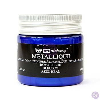 Prima Finnabair Art Alchemy Acrylic Paint 50ml - Metallique Royal Blue